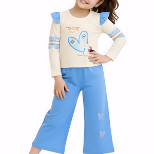 modern charm girls wide leg set