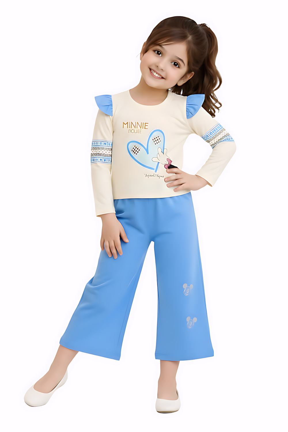modern charm girls wide leg set modern charm girls wide leg set