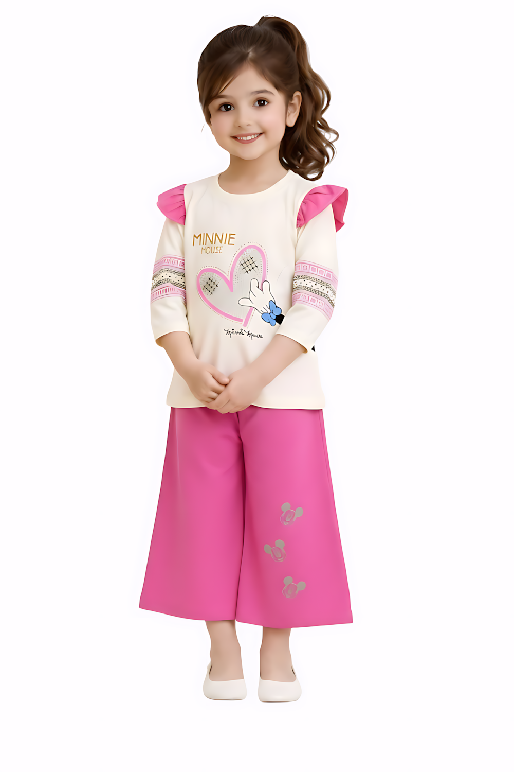 little trendsetter cream & pink 2 piece set little trendsetter cream & pink 2 piece set